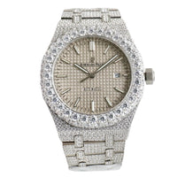 Audemars Piguet Royal Oak, specifically an iced out