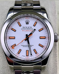 Rolex Milgauss 116400 40mm White Dial