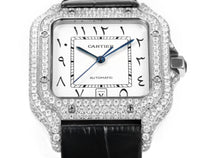 Cartier Santos Middle East Edition Full Diamond Belt