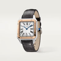 Cartier Santos-Dumont Extra-Large W2SA0017 Rose Gold Stainless Steel Grey Dial