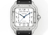 Cartier Santos Middle East Edition Full Diamond Belt