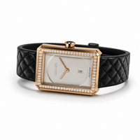 Chanel Boy-Friend Small Beige Gold Diamonds H4887