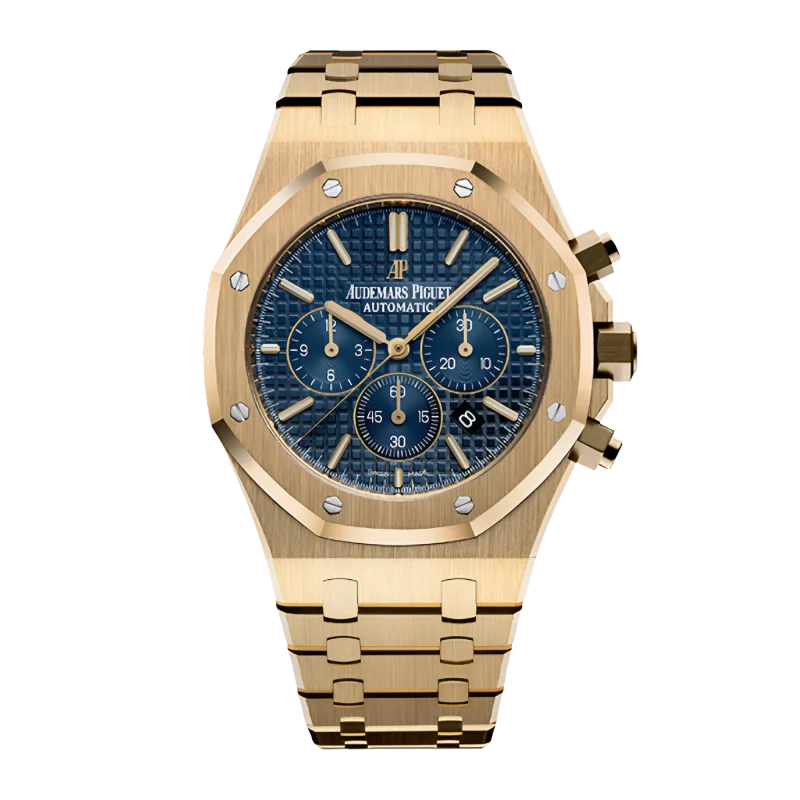 Audemars Piguet Royal Oak 26331 Blue Dial, 18 Carat Pink Gold, 41.0 mm, Self Winding