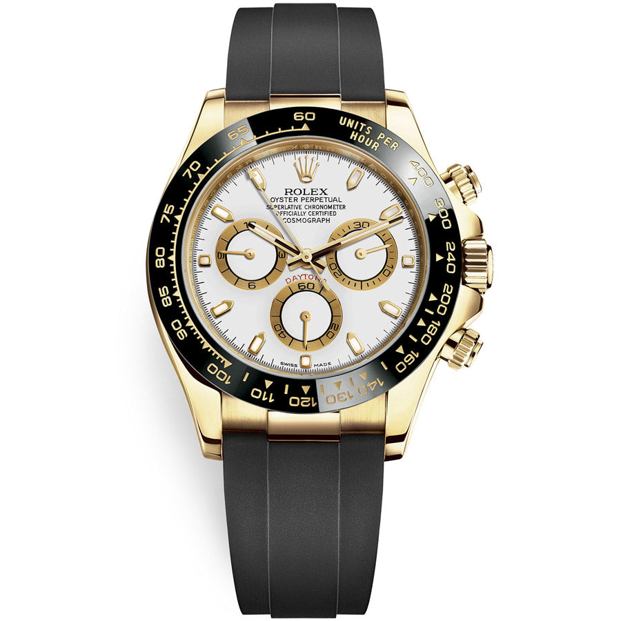 Rolex Daytona 40mm Oyster Flex 116518LN White Dial