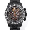 DIW Daytona Skeleton Dial in Carbon with Red Hands