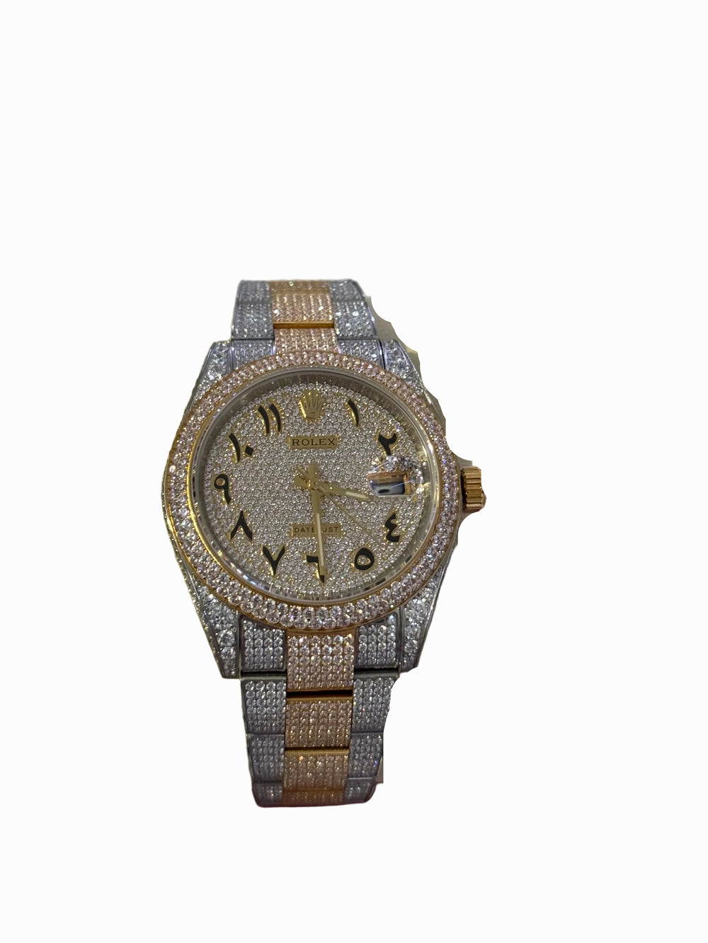 Bust Down Rolex 36mm Two Tone Yellow