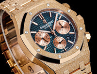 Audemars Piguet Royal Oak Chronograph, featuring a distinctive Frosted Gold finish
