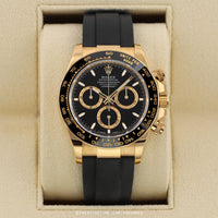 Rolex Daytona 40mm Oyster Flex 116518LN Black Diamond Dial