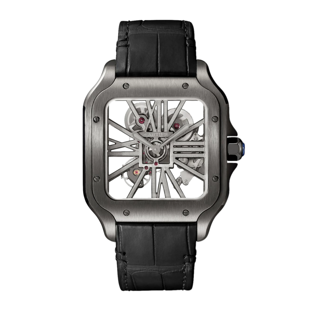 Cartier Santos de Cartier Skeleton watch.
