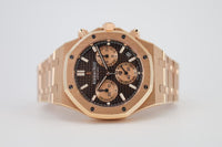 Royal Oak Chronograph Rose Gold Brown Dial 41mm