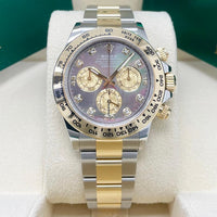 Rolex Daytona 40mm 116503 Black Mother Of Pearl Diamond Dial