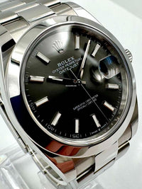Rolex Datejust 41mm Black Dial Smooth Bezel 126300