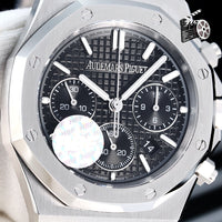 Audemars Piguet Royal Oak Chronograph Complete 41mm Black Dial Stainless Steel 26320ST Automatic