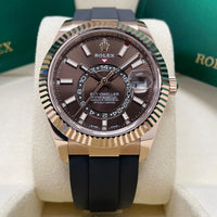 Rolex Sky-Dweller 336235-0002 Chocolate Dial Rose Gold