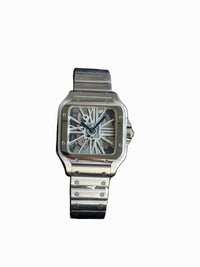 Santos de Cartier Skeleton, specifically the Large model.