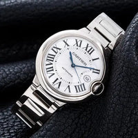 Cartier Ballon Bleu de Cartier W690 Silver Dial, 18kt White Gold, 42.0 mm, Men's Watch