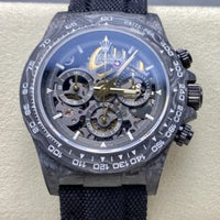 Rolex Cosmograph Daytona, often referred to as a Skeleton Concept Carbone Edition.