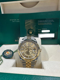 NEW 2025 Rolex Sky-Dweller 42mm 336933 Jubilee Champagne Dial