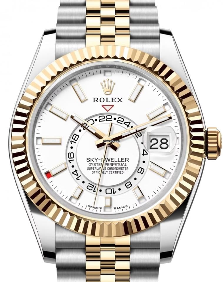 NEW 2025 Rolex Sky-Dweller 42mm 336933 Jubilee White Dial (STICKERED)
