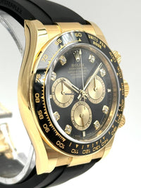 Rolex Daytona 40mm Oyster Flex 116518LN Black Diamond Dial