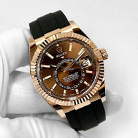 Rolex Sky-Dweller 336235-0002 Chocolate Dial Rose Gold