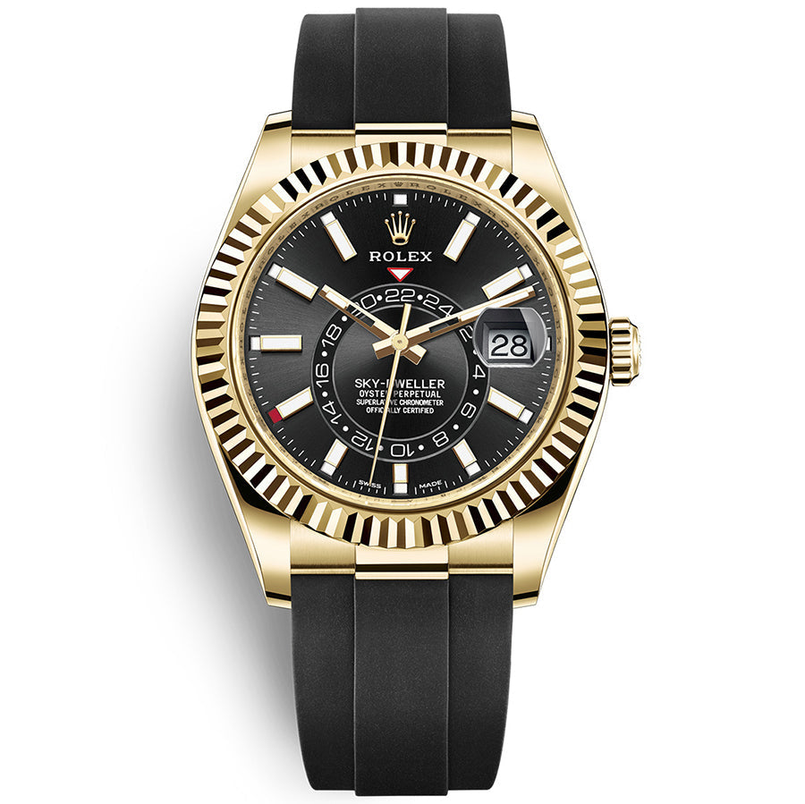 Rolex Sky-Dweller 42mm Oyster Flex 326238 Black Dial