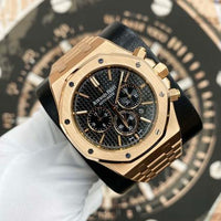 Royal Oak Chronograph Rose Gold Black Dial 41mm
