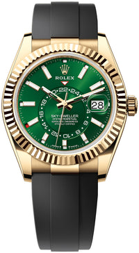 Rolex Sky-Dweller 336238 Green Dial Oysterflex
