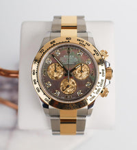 Rolex Daytona 40mm 116503 Black Mother Of Pearl Diamond Dial