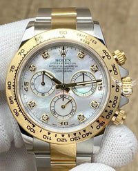Rolex Daytona 40mm 116503 White Mother Of Pearl Diamond Dial