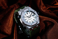 Royal Oak 15400 White Dial in White Carbon Fibre