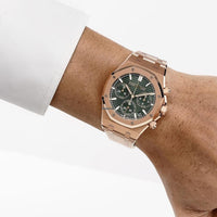 Audemars Piguet Royal Oak 26240OR.OO.1320OR.08 Chronograph Rose Gold Khaki Green Dial
