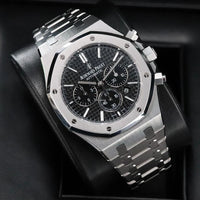 Audemars Piguet Royal Oak Chronograph Complete 41mm Black Dial Stainless Steel 26320ST Automatic
