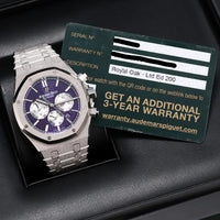 Audemars Piguet Royal Oak Chronograph [Mint Complete] Frosted White Gold Purple Dial Limited 26331BC