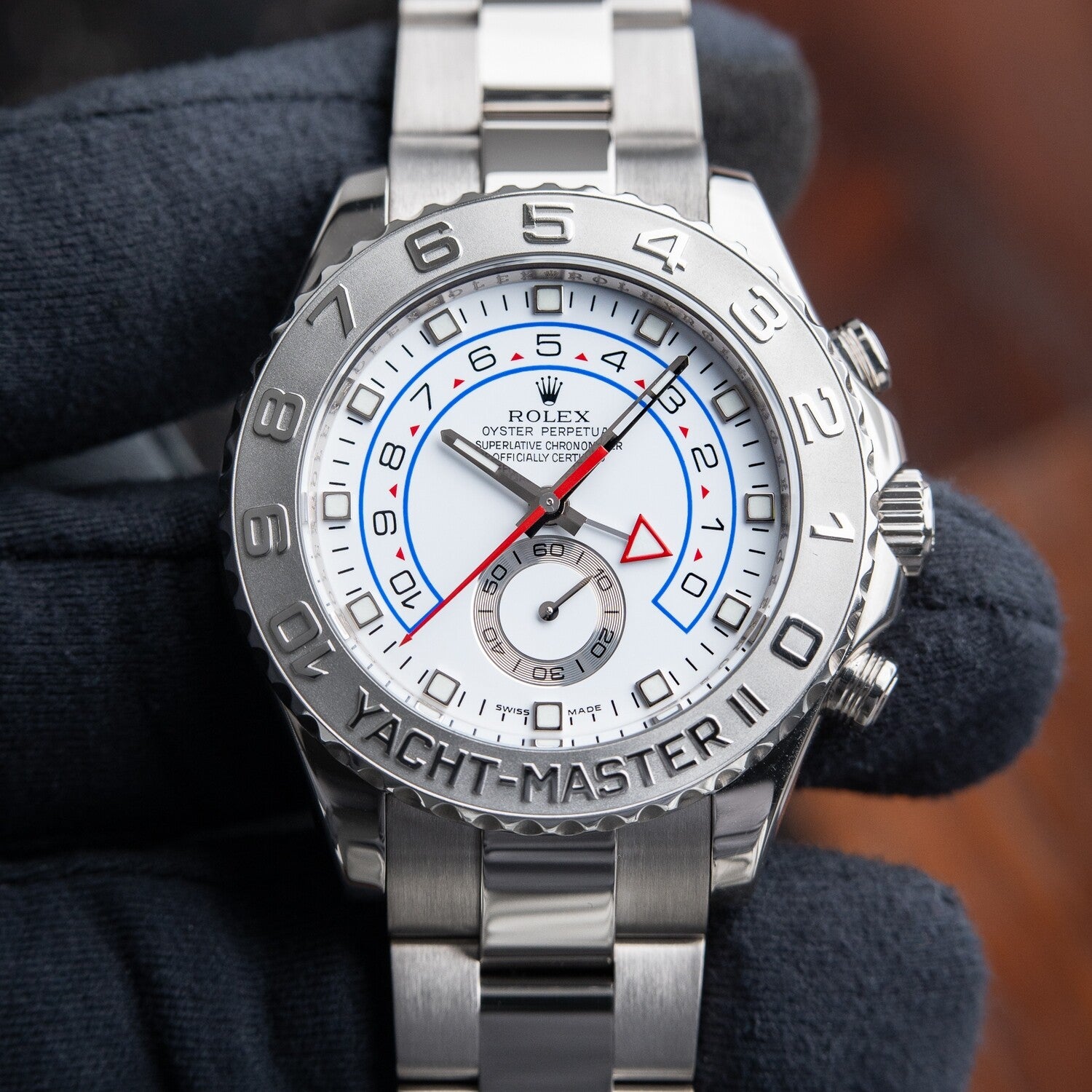 Rolex Yacht-Master II 44mm White Gold 116689 White Dial
