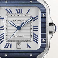 Santos de Cartier 39 Stainless Steel Grey Dial