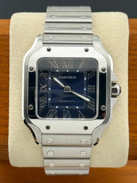 Santos de Cartier Steel Blue Dial 35mm