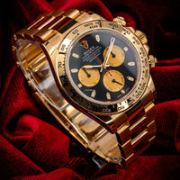 Rolex Daytona 40mm Yellow Gold 116508 "Paul Newman" Black Dial