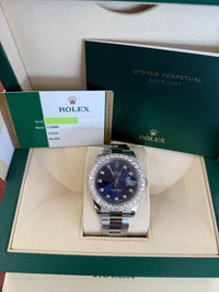 Rolex Datejust 36 NEW 2026 Blue Index Dial Stainless Steel Diamond Bezel Oyster Bracelet