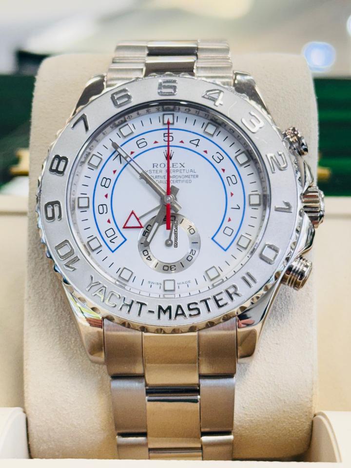 Rolex Yacht-Master II 44mm White Gold 116689 White Dial