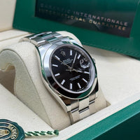 Rolex Datejust 41mm Black Dial Smooth Bezel 126300