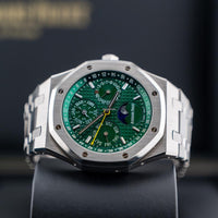 Audemars Piguet Royal Oak Perpetual Calendar Steel Green Dail