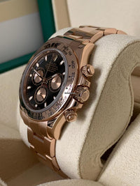 Rolex Daytona 40mm Rose Gold 116505 Black Dial