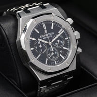 Audemars Piguet Royal Oak Chronograph 41mm steel case and black dial ref. 26320st