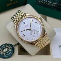 Hands-on Review: Rolex Perpetual 1908 in Yellow Gold with White Dial and Settimo Bracelet Reference 52508-0008