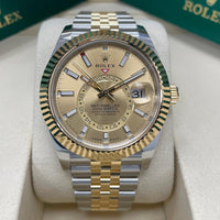 NEW 2025 Rolex Sky-Dweller 42mm 336933 Jubilee Champagne Dial
