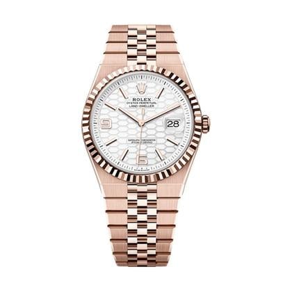 Rolex Land-Dweller 40 Intense white honeycomb dial Jubilee Everose gold 127335 127335-0001