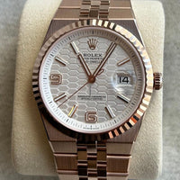 Rolex Land-Dweller 40 Intense white honeycomb dial Jubilee Everose gold 127335 127335-0001