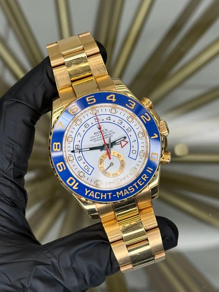 Rolex Yacht-Master II 44mm Yellow Gold 116688 White Dial