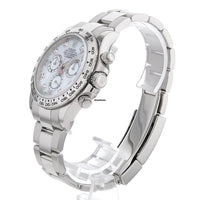 Rolex Daytona 40mm 116509 White Gold White Mother Of Pearl Diamond Dial